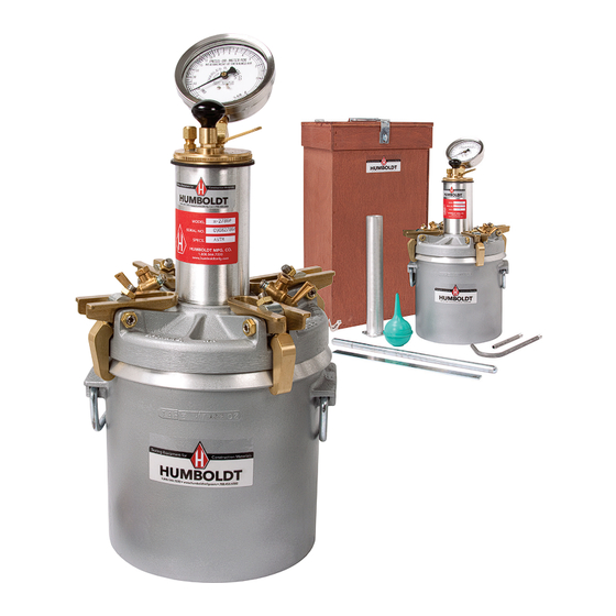 Humboldt H-2786 Product Manual