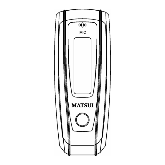 Matsui MAT 101MR Instruction Manual