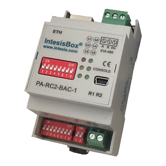 IntesisBox PA-RC2-BAC-1 Instructions