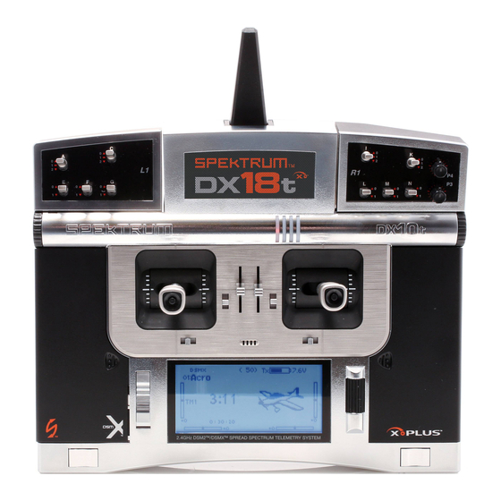 Spektrum DX18t Instruction Manual