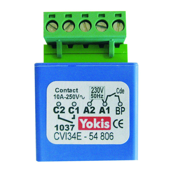 Yokis CVI34 Manual