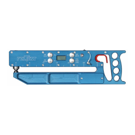 Feltest Caliper Profiler Instruction Manual