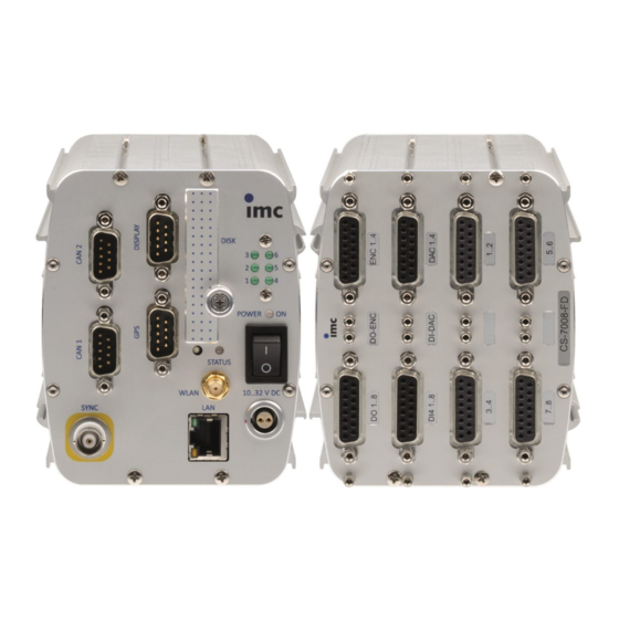User Manuals: Axiometrix Solutions imc C Series System