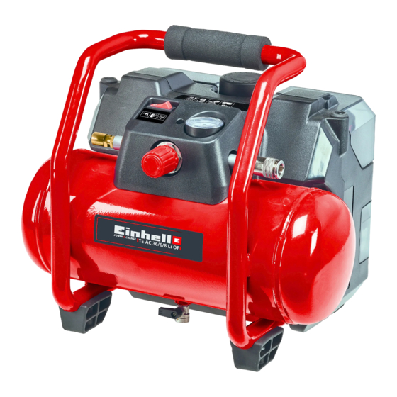 EINHELL TE-AC 36/6/8 Li OF Set Original Operating Instructions