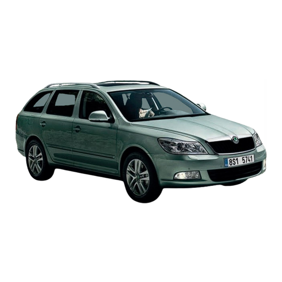Skoda OCTAVIA - TECHNICAL CHANGES 11-2009 Owner's Manual Supplement