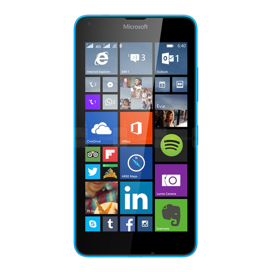Microsoft Lumia 640 LTE Manuals