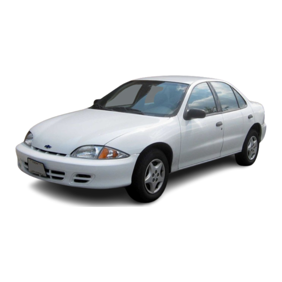 Chevrolet 2002 Cavalier Owner's Manual