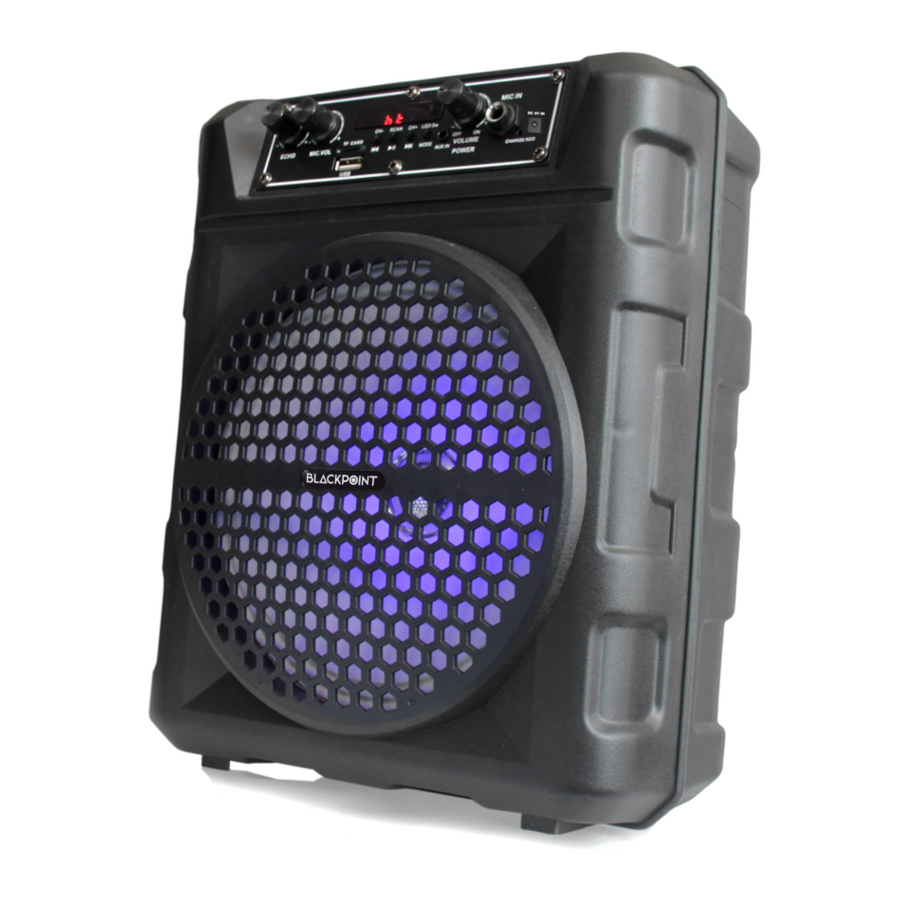 BLACKPOINT S37 - Rechargeable Speaker Manual