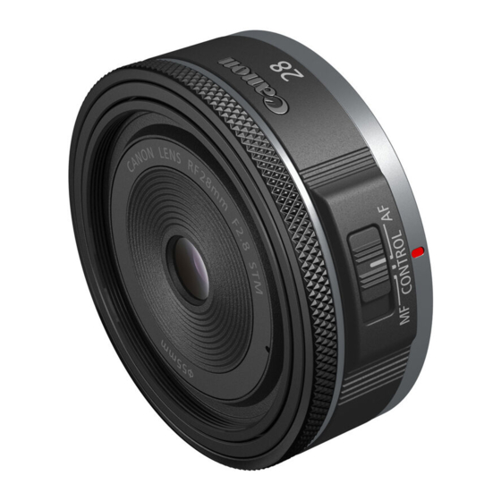 Canon RF 28mm F2.8 STM Manuals