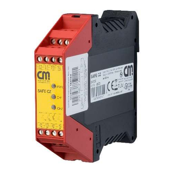CM SAFE CZ Manuals