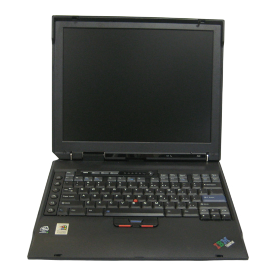 IBM ThinkPad A30 Instructions For Using