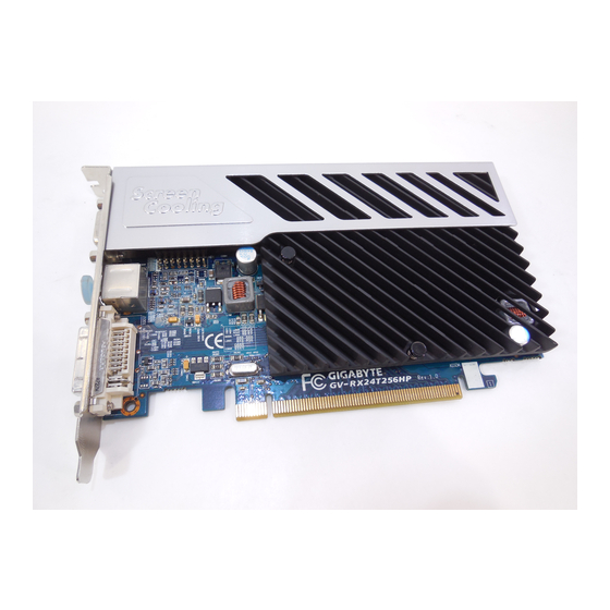 Gigabyte GV-RX24T256HP Manual