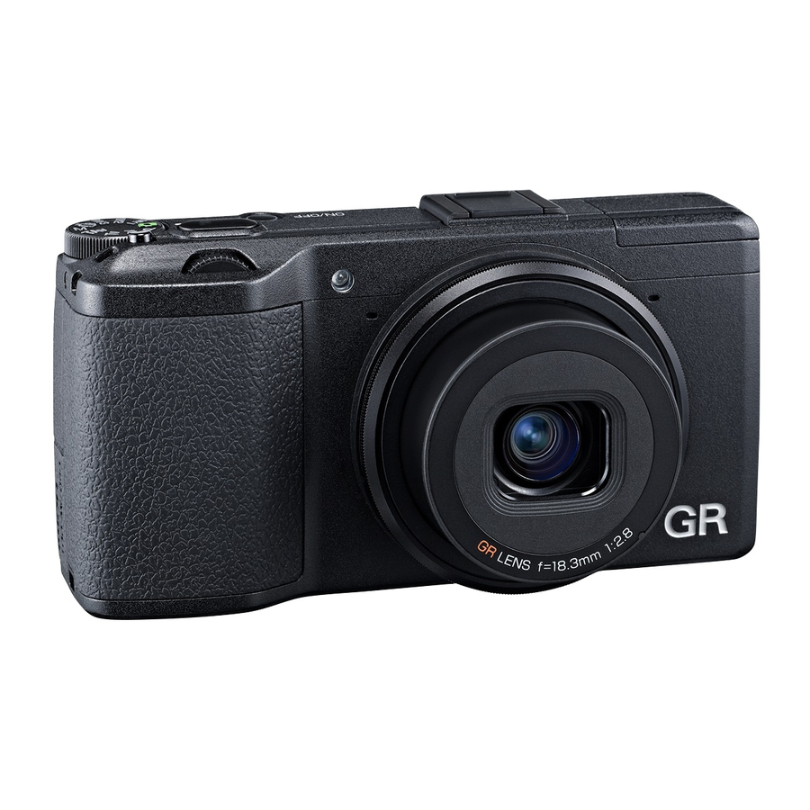 Ricoh GR Instruction Manual