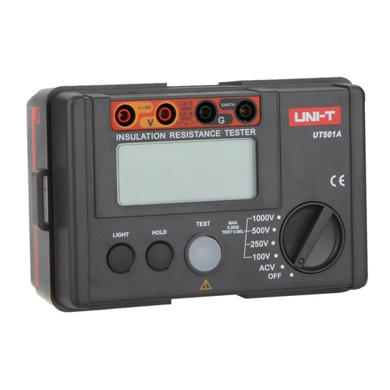 UNI-T UT501A Operating Manual