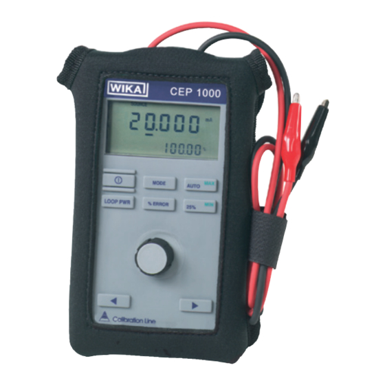 WIKA CEP1000 Operating Instructions Manual