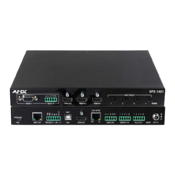 Harman AMX VPX-1401 Manuals