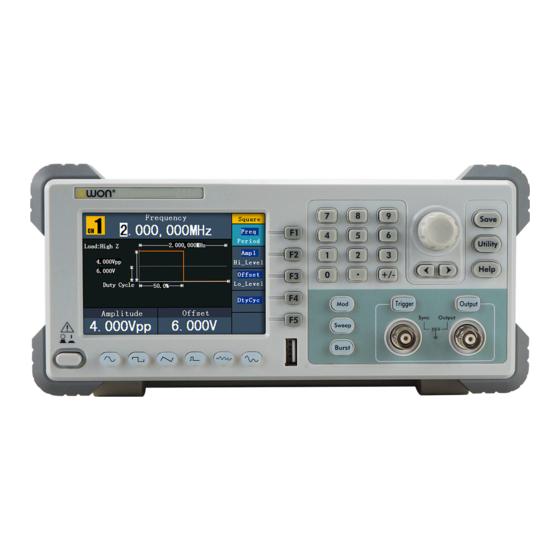 Owon Waveform Generator Manual