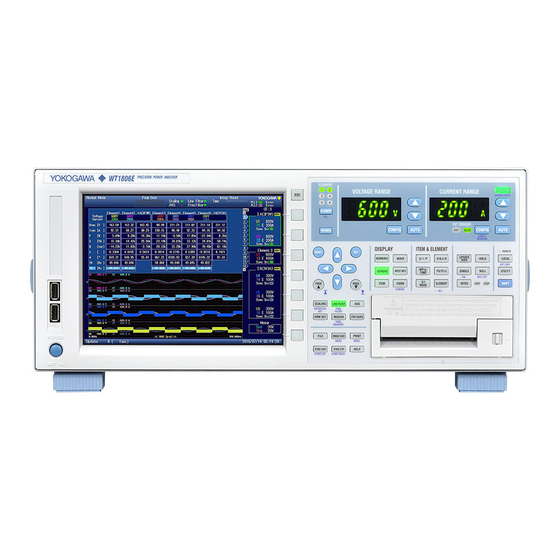 YOKOGAWA WT1801E User Manual