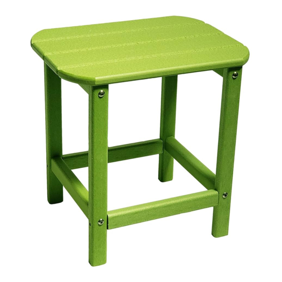 ResinTEAK FURNITURE RSTK - TBL Assembly Instructions