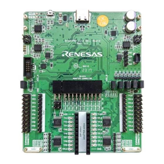Renesas GreenPAK Lite Manuals