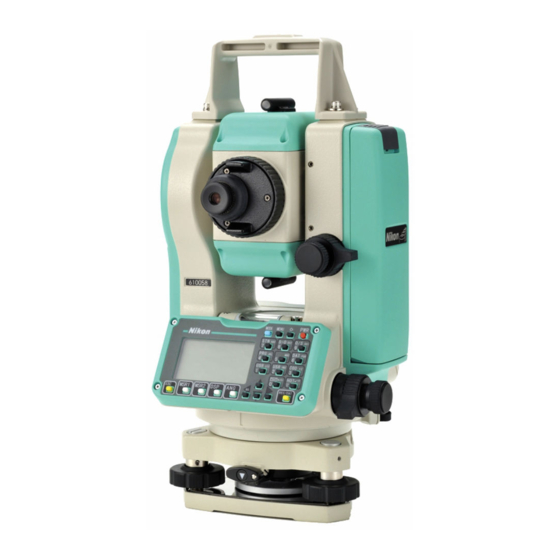 Nikon Total Station DTM-322 Instruction Manual