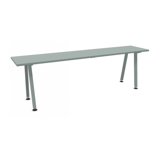 Extremis MARINA TABLE Assembly Instructions Manual