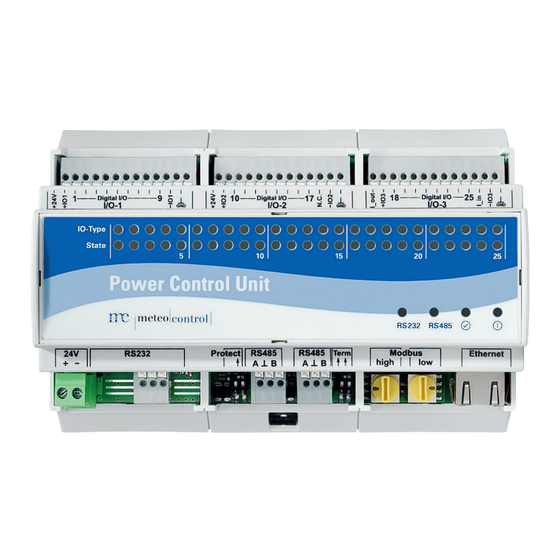 meteocontrol Power Control Operating Manual