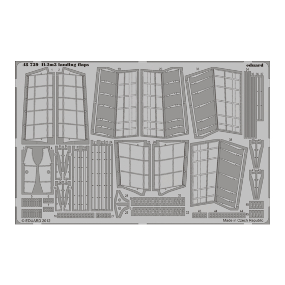 Eduard Il-2m3 landing flaps Quick Start Manual