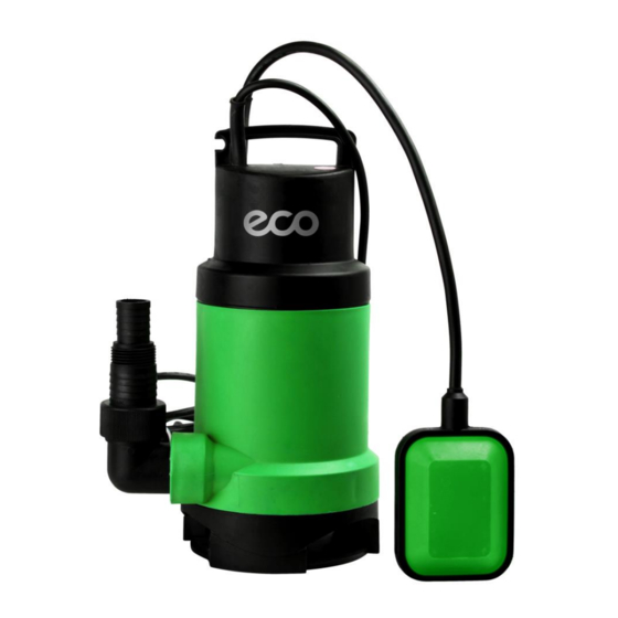 User Manuals: Eco ECO CP-404 Submersible Water Pump