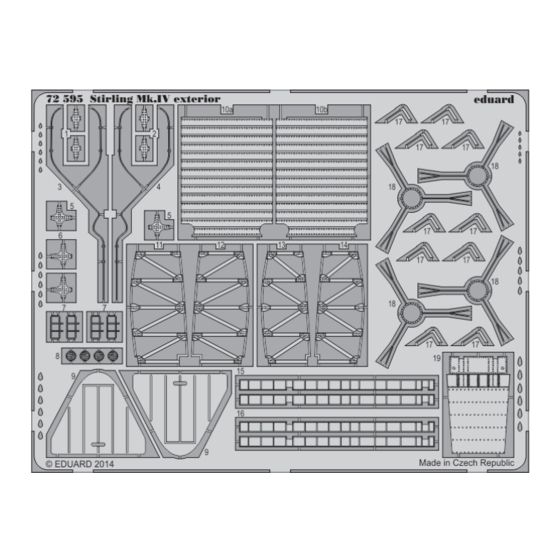 Eduard Stirling Mk.IV exterior Quick Start Manual