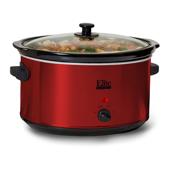 Elite PLATINUM MST-900R Instruction Manual Recipe Book