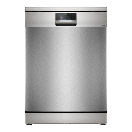 Siemens iQ700 SN27ZI04CZ Quick Reference Manual