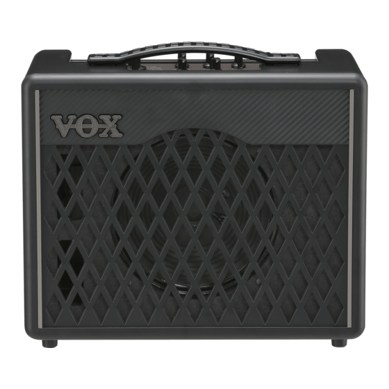 Vox VX II Owner's Manual