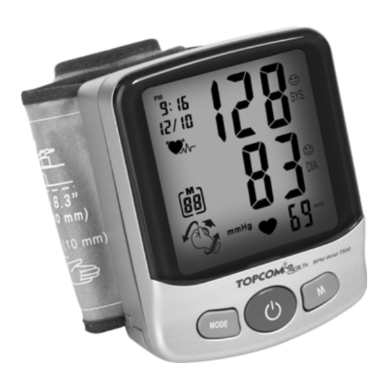 Topcom BPM Wrist 7500 User Manual