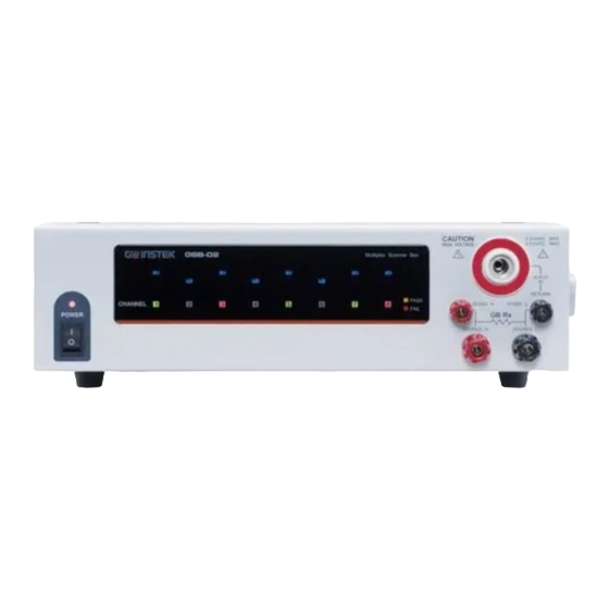 Good Will Instrument GSB-01 Quick Start Manual