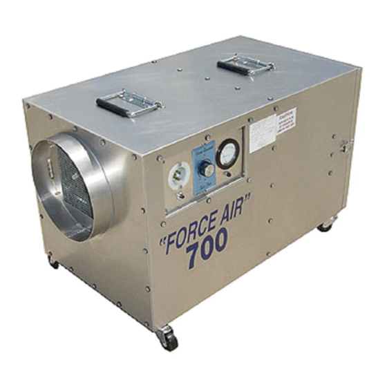 ACSI FORCE AIR 700 Operating & Maintenance Manual