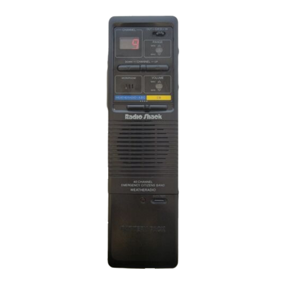 Radio Shack TRC-494 Owner's Manual