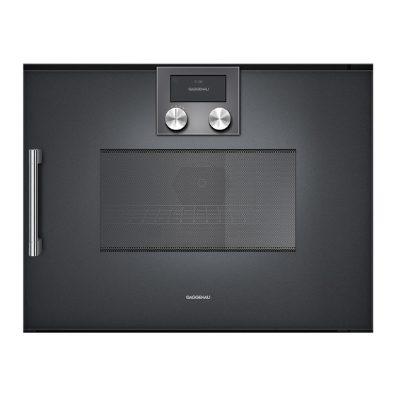 Gaggenau BMP 250/251 Instruction Manual