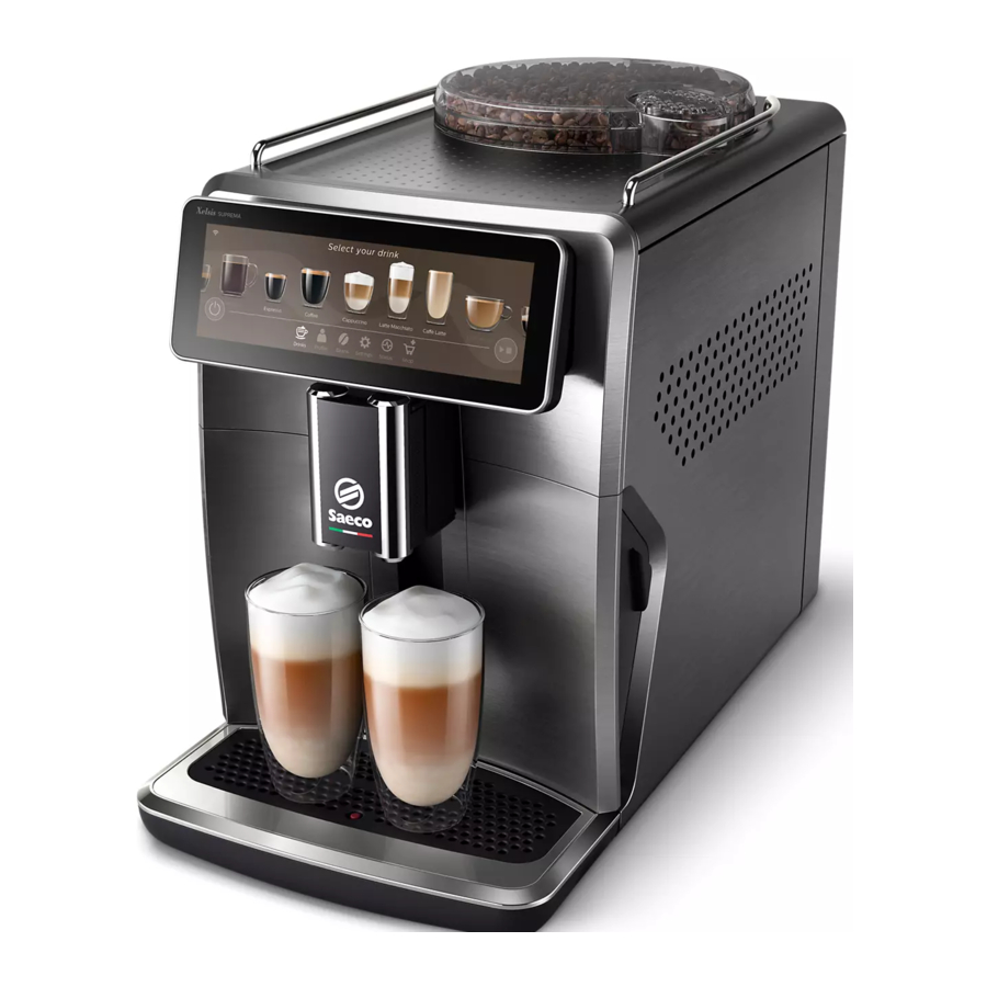 Saeco Xelsis Suprema, Xelsis Deluxe - Automatic Espresso Machine Manual