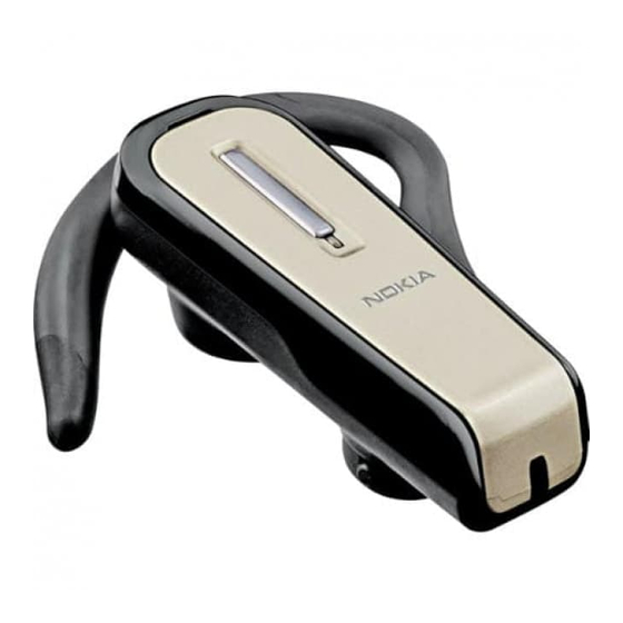 Nokia BH 600 - Headset - Over-the-ear Manuals