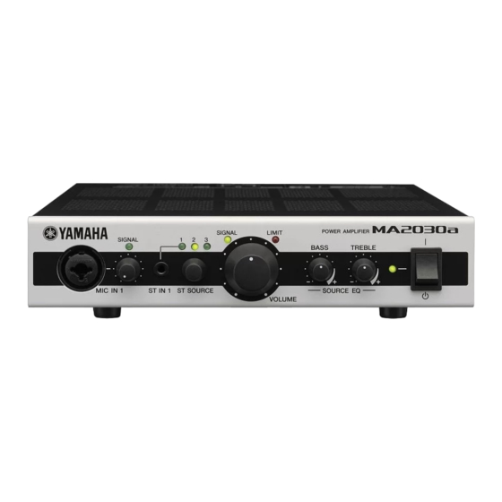Yamaha MA2030a Owner's Manual