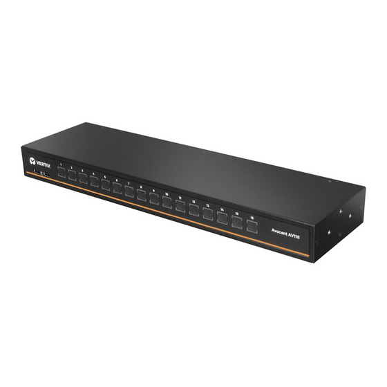 Vertiv AutoView AV104 Installer/User Manual