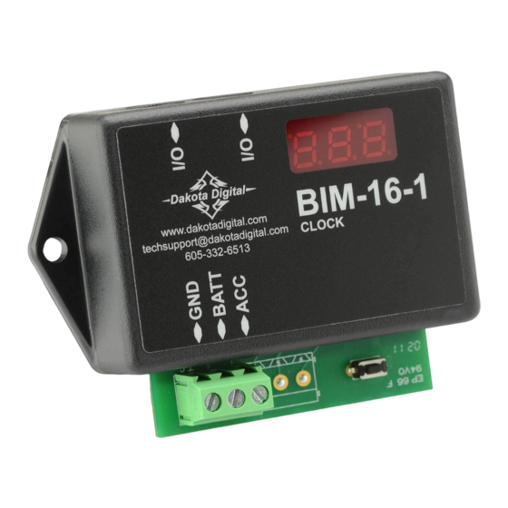 Dakota Digital BIM-16-1 Manual
