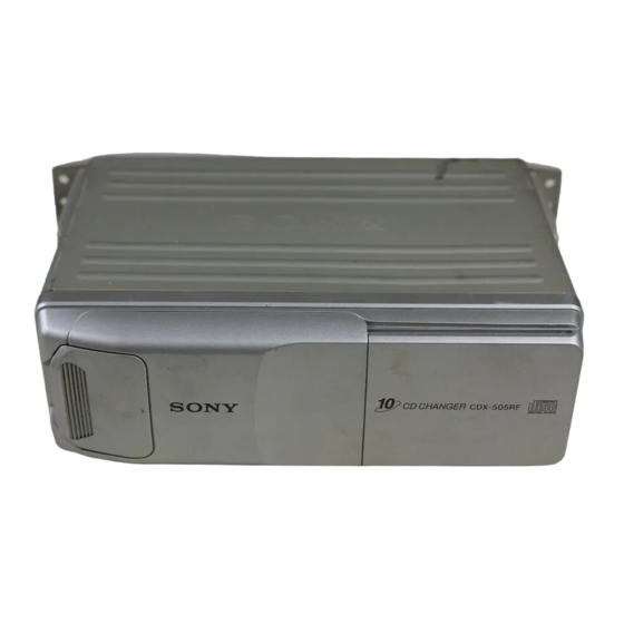 Sony CDX-505RF Operating Instructions