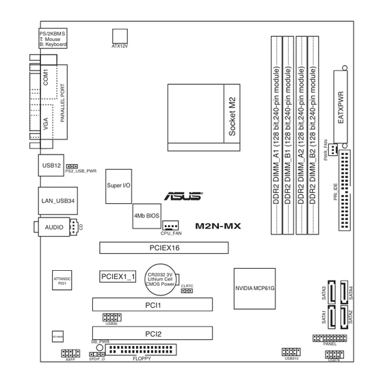 Asus M2N MX - SE Motherboard - Micro ATX Manuel D'utilisation