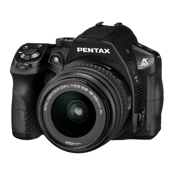 PENTAX K-30 OPERATING MANUAL Pdf Download | ManualsLib