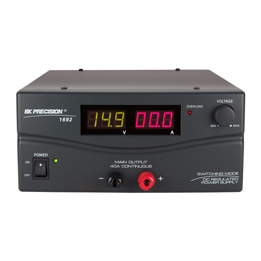 BK Precision BK 1692 User Manual