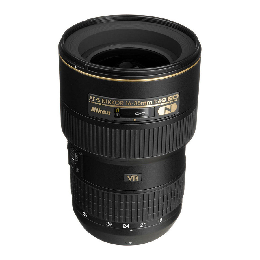 Nikon AF-S NIKKOR 16-35mm f/4G ED VR User Manual
