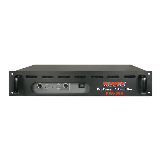 Nady Audio PPA-300 Owner's Manual