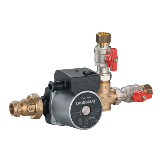 Termoventiler AB LADDOMAT 11-30 Manual And Installation Instructions